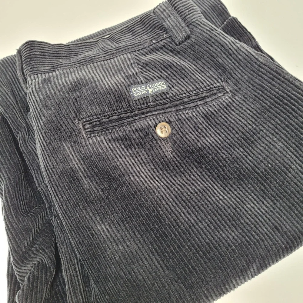 Polo Ralph Lauren Philip Pant Mens 30/32 Navy Blue Excellent Corduroy Trousers